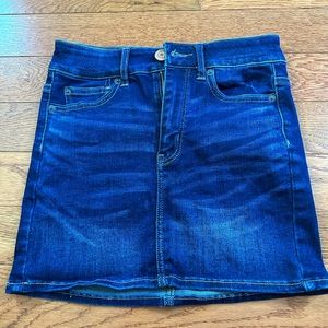 American Eagle Super Stretch Mini Denim Skirt